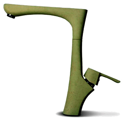 Смеситель GranFest 3923 для кухонной мойки зеленый