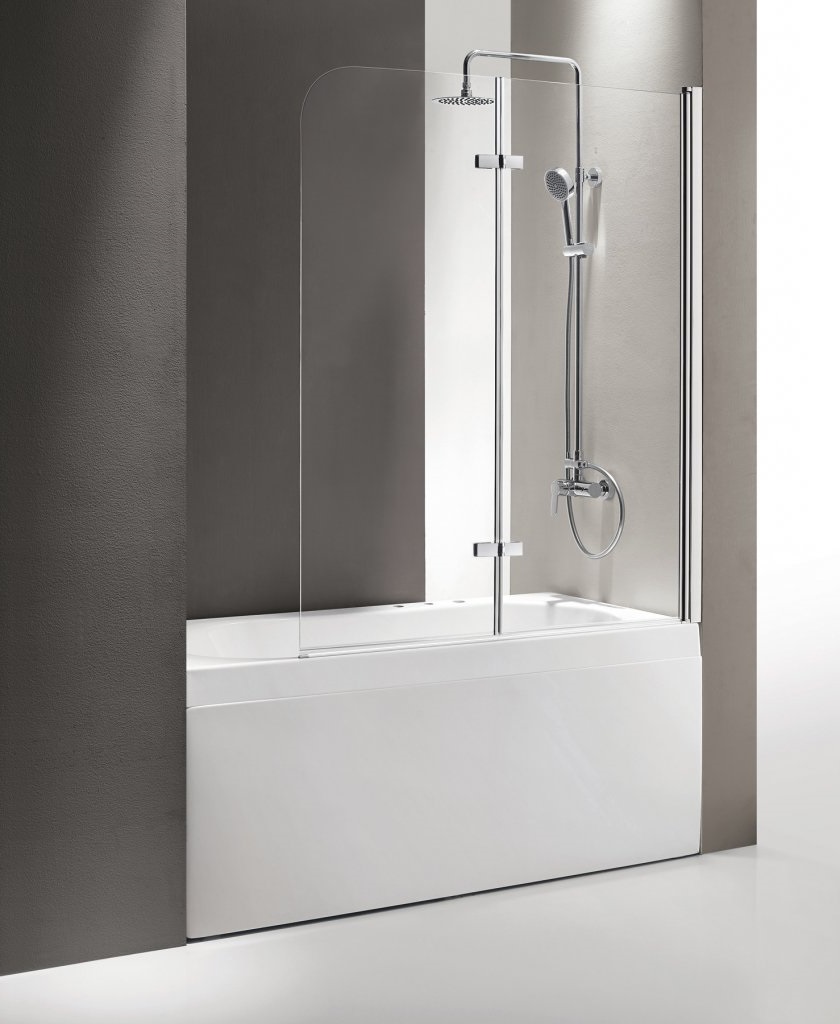 Шторка для ванны Cezares Eco O V 21 120/140 P Cr R