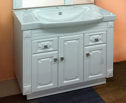 Тумба с раковиной Aquanet Фредерика new 100