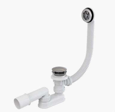 Сифон для ванны click/clack ALCAPLAST A505KM - 120 cм