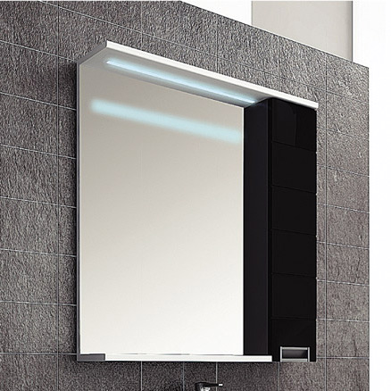 Зеркало-шкаф Aquanet Доминика 100 черный