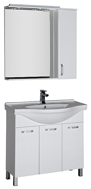 Мебель для ванной Aquanet Глория 90 белая