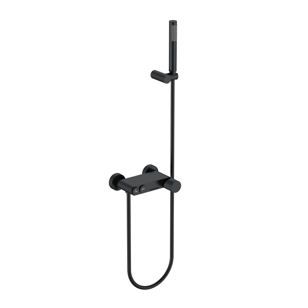 Смеситель Boheme STICK для ванны BLACK SPIRALE 123-BB.4