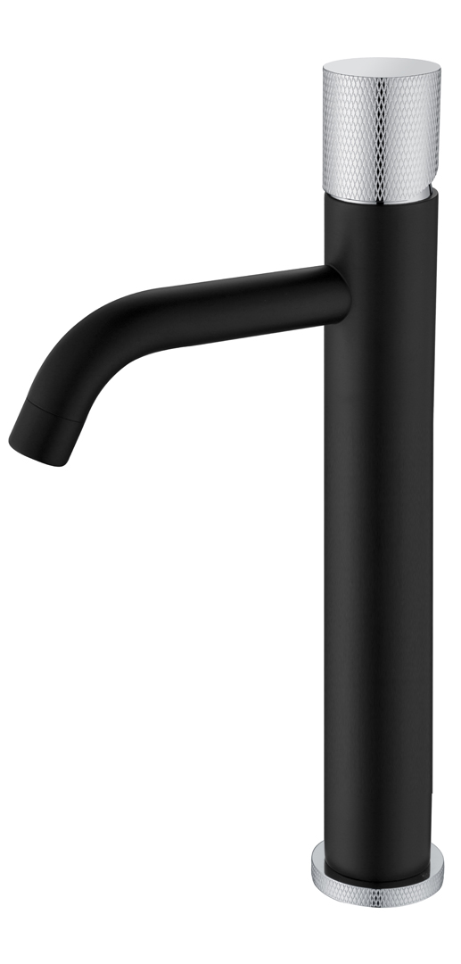 Смеситель Boheme STICK для умыв. выс. BLACK TOUCH CHROME (комплект) 122-BCR.2