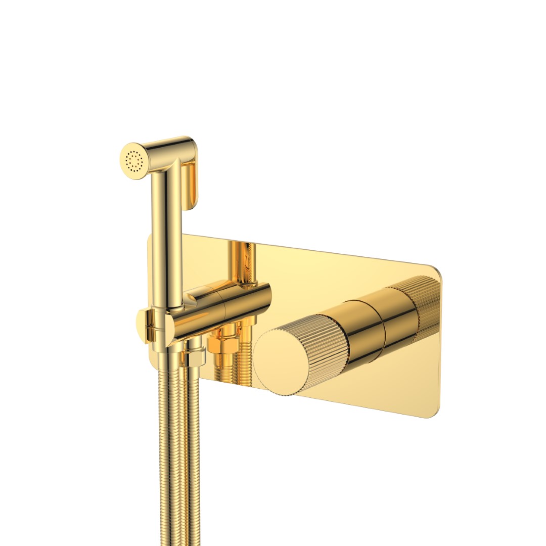 Смеситель гигиенический Boheme STICK GOLD LINEA 127-GG.3