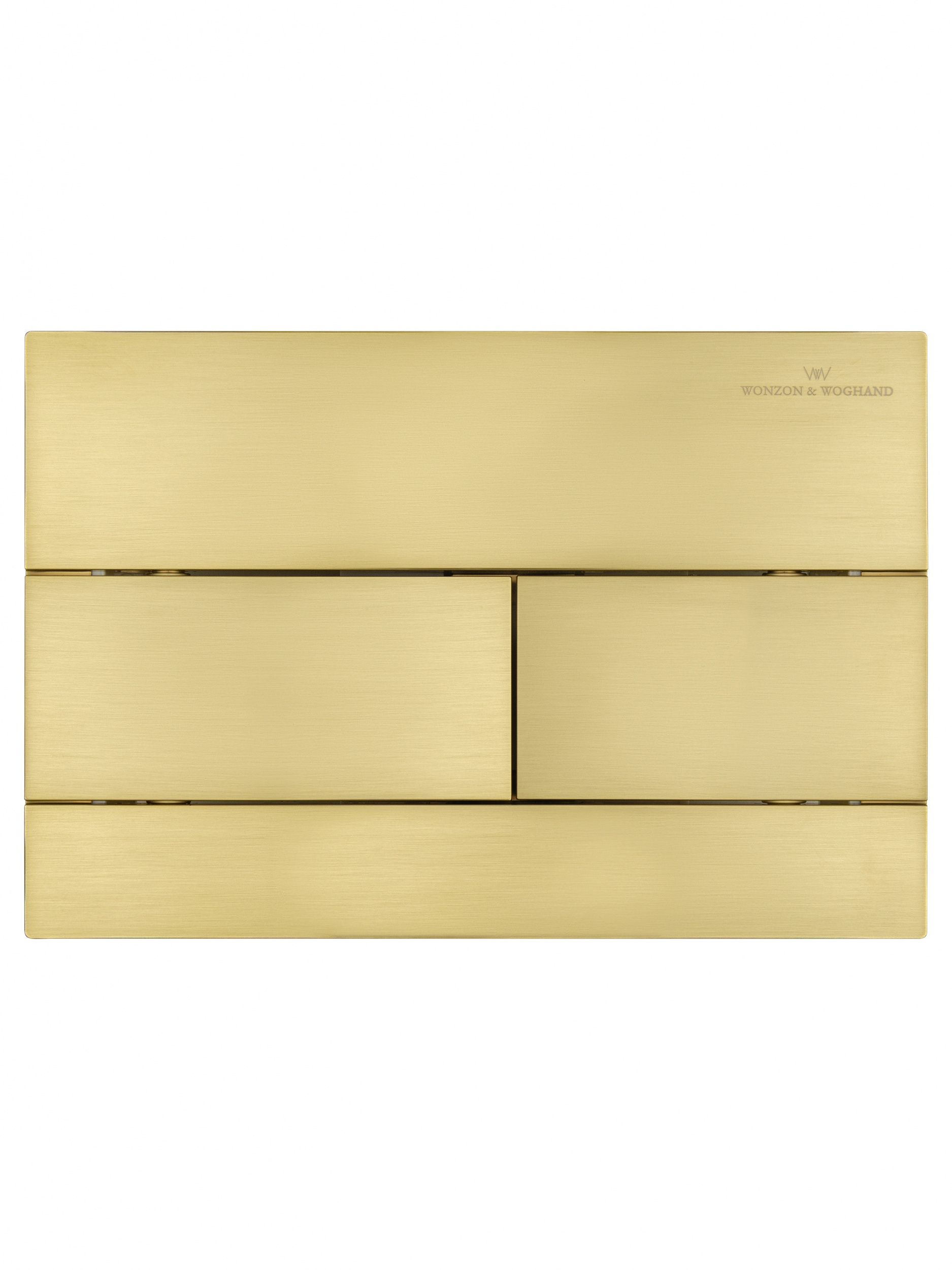 Кнопка смыва для инсталляции механическая WONZON & WOGHAND, Брашированное золото WW-IB235-BG
