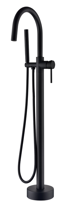 Смеситель напольный Boheme Uno BLACK 469-B