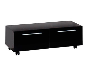 Тумба Aquanet Нота 100 подкатная черная