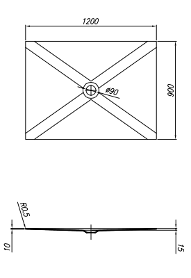 Душевой поддон Kolpa San Step Zero