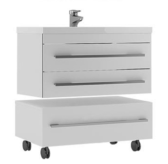 Тумба Aquanet Верона 75 подкатная белая