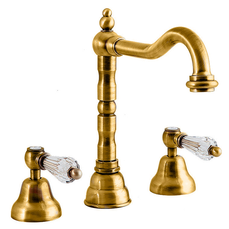 Смеситель Caprigo Adria Swarovski 01-021-oro для раковины