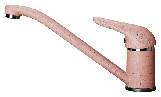 Смеситель GranFest 2124 Base для кухонной мойки светло-розовый