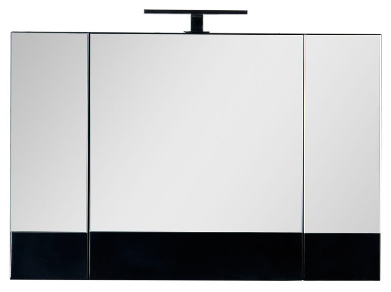 Зеркало-шкаф Aquanet Нота 100 камерино черный