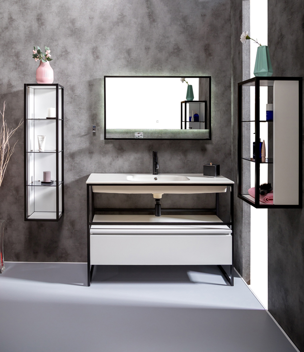 Ящик под консоль Armadi Art LOFT 120 белый, 1 полка 894-120-W