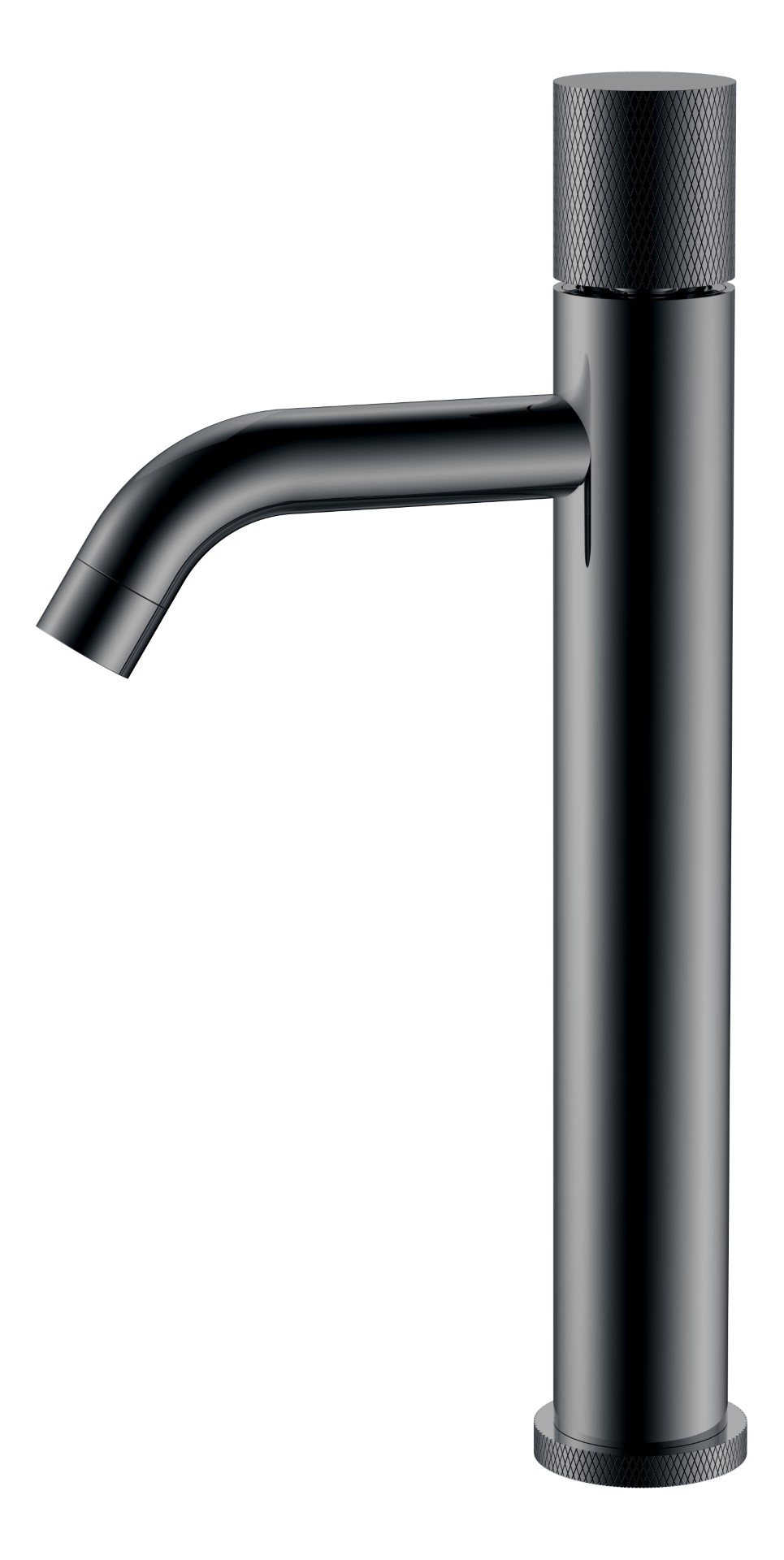 Смеситель Boheme STICK для умыв. выс. Shine Gun Metal высокий с ручкой TOUCH 122-SGM.2