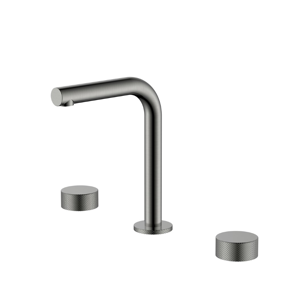 Смеситель на столешницу Boheme STICK TOUCH на 3 отв. Gun Metal 152-GM.2
