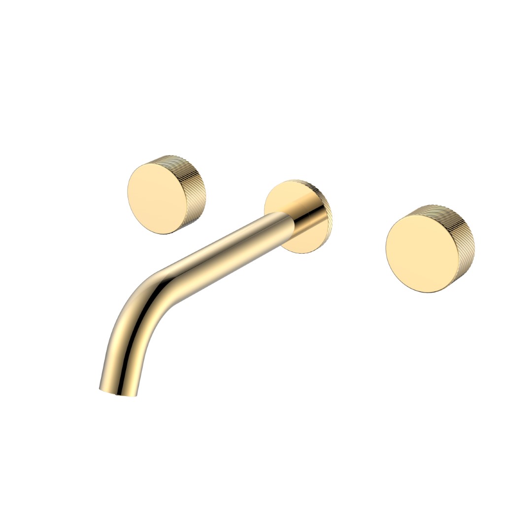 Смеситель из стены Boheme STICK SPIRALE на 3 отв. GOLD 152-2-G.4
