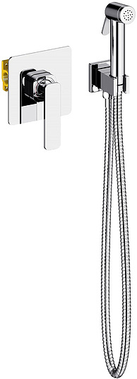 Смеситель встроенный с гигиеническим душем Timo Torne 4389/00SM хром