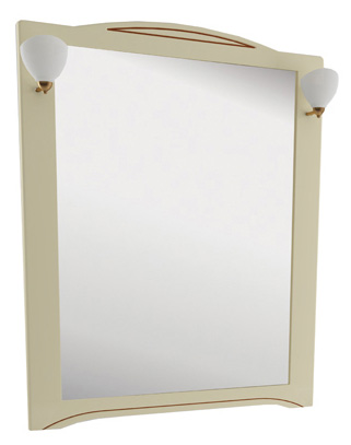 Зеркало Aquanet Луис 90 бежевое