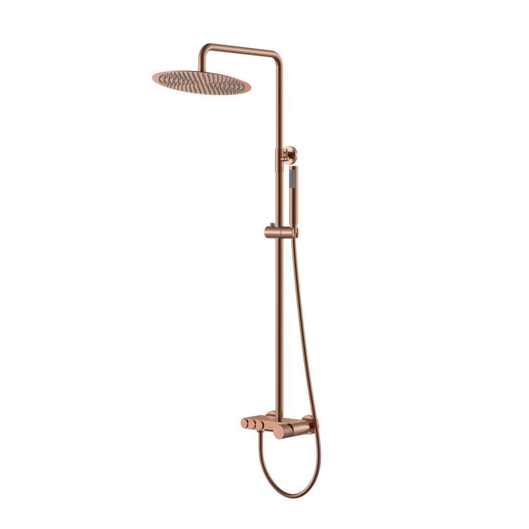 Стойка для душа Boheme STICK COPPER BRUSHED SPIRALE 128-CB.4