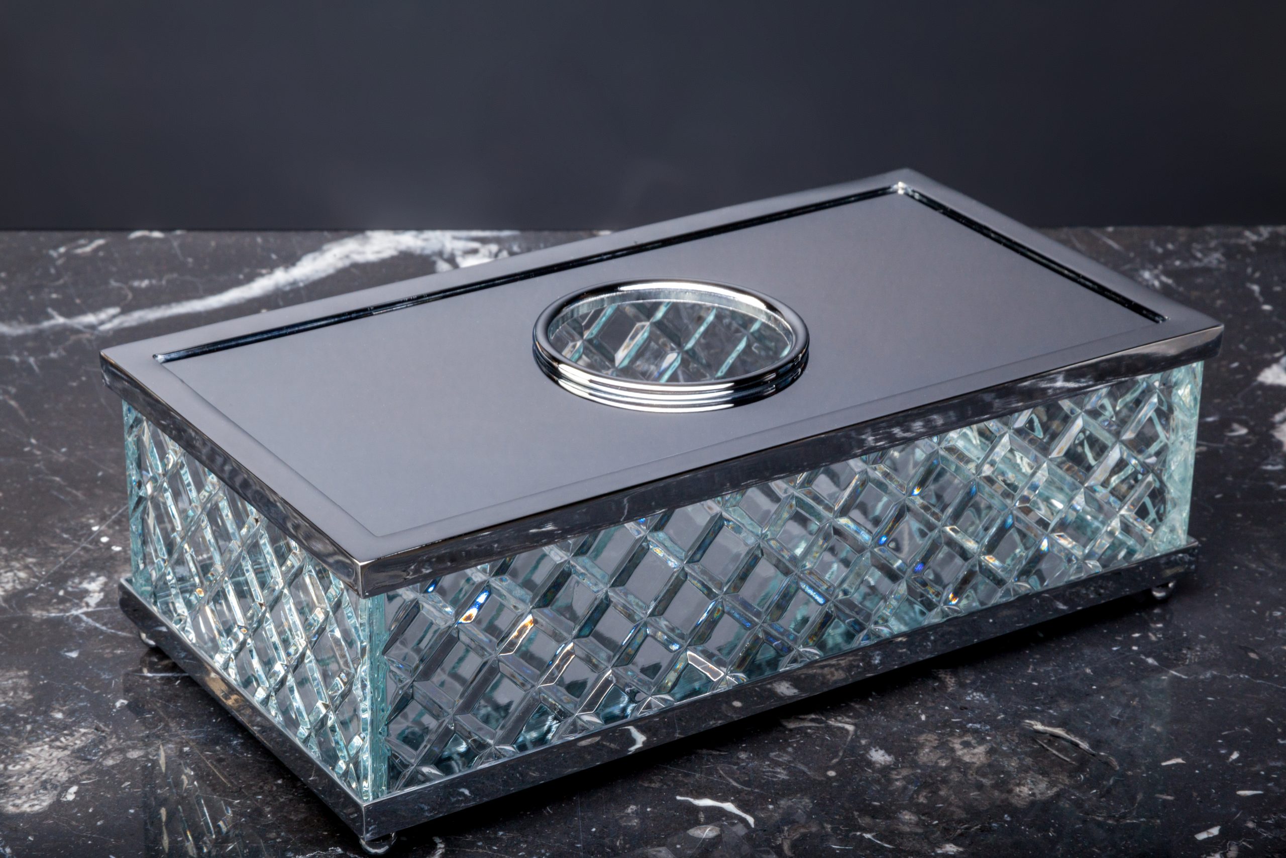 Салфетница ХРОМ Boheme Crystal Luxury Options 10231