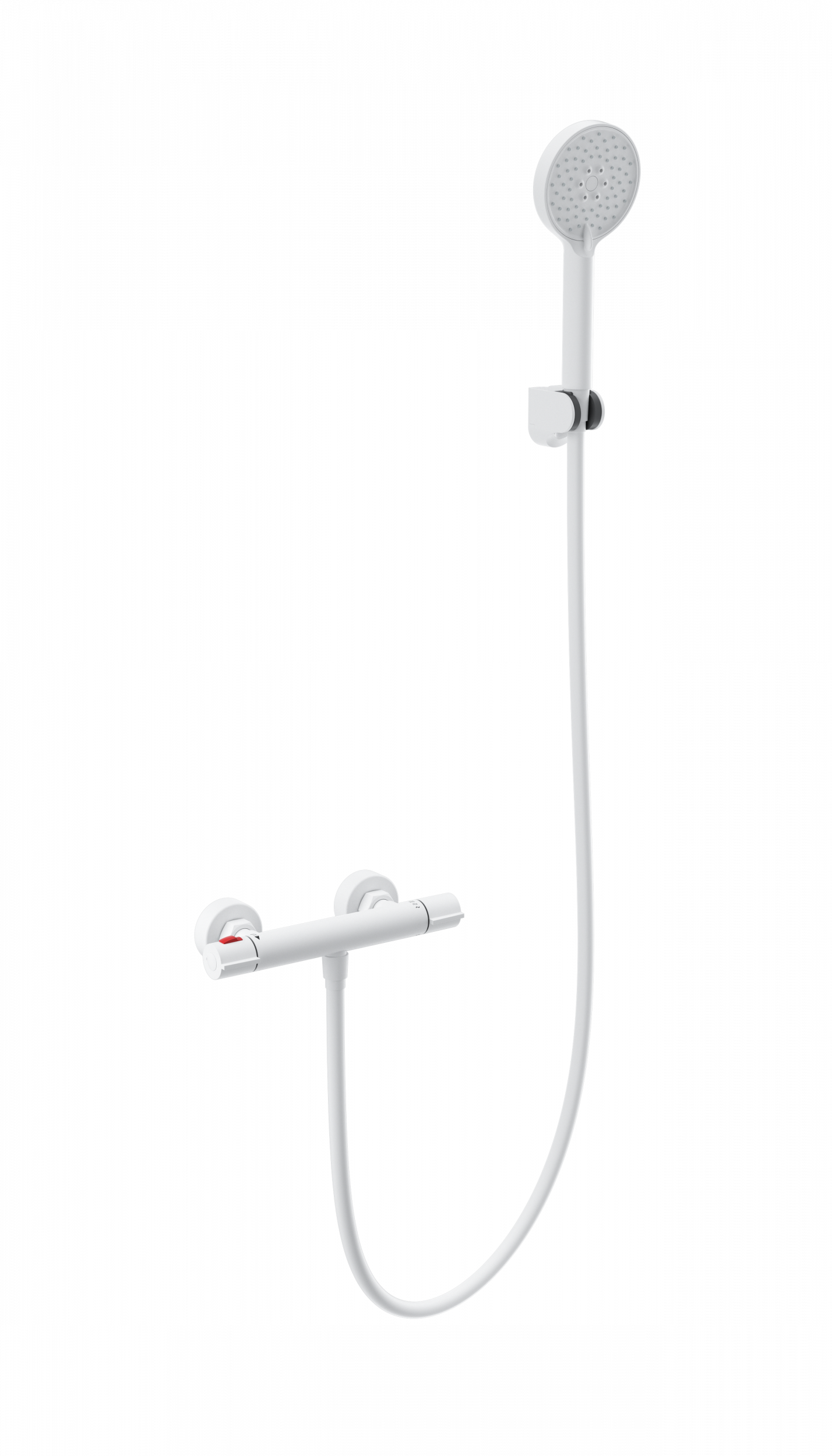 Смеситель для душа с термостатом WONZON & WOGHAND INN 5, Белый матовый WW-B2063-A-MW