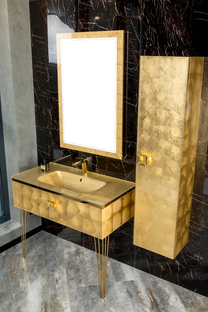Столешница стекло 80см моноблок Поталь Boheme 852-080-GF