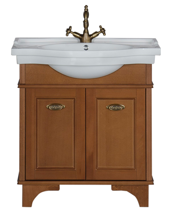 Тумба с раковиной Aquanet Николь 80