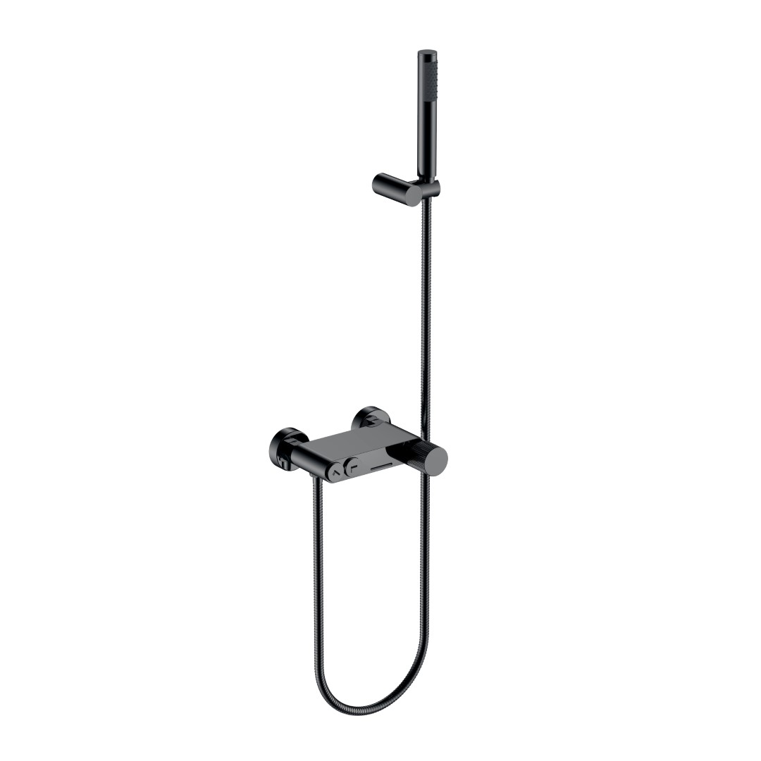 Смеситель Boheme STICK для ванны Shine Gun Metall LINEA 123-SGM.3