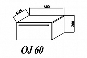 Тумба Kolpa San Тумба Jolie OJ PT 60 WH/WH