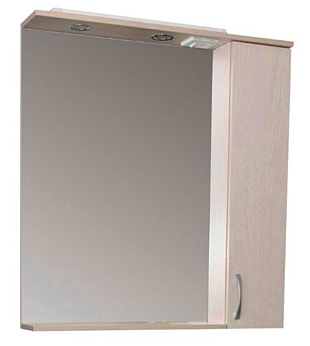 Зеркало-шкаф Aquanet Донна 90 беленый дуб