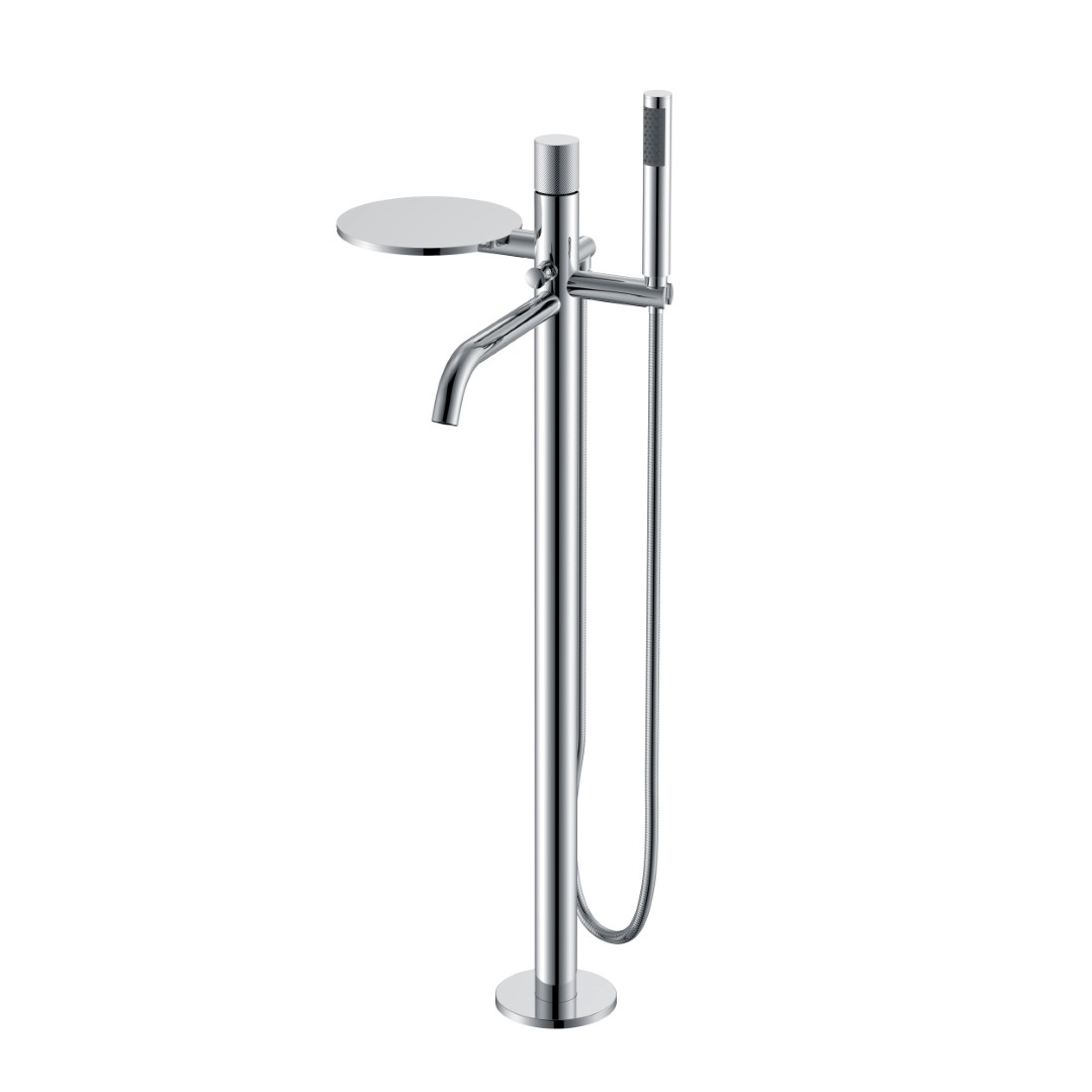 Смеситель Boheme STICK напольный CHROME SPIRALE 129-CRCR.4