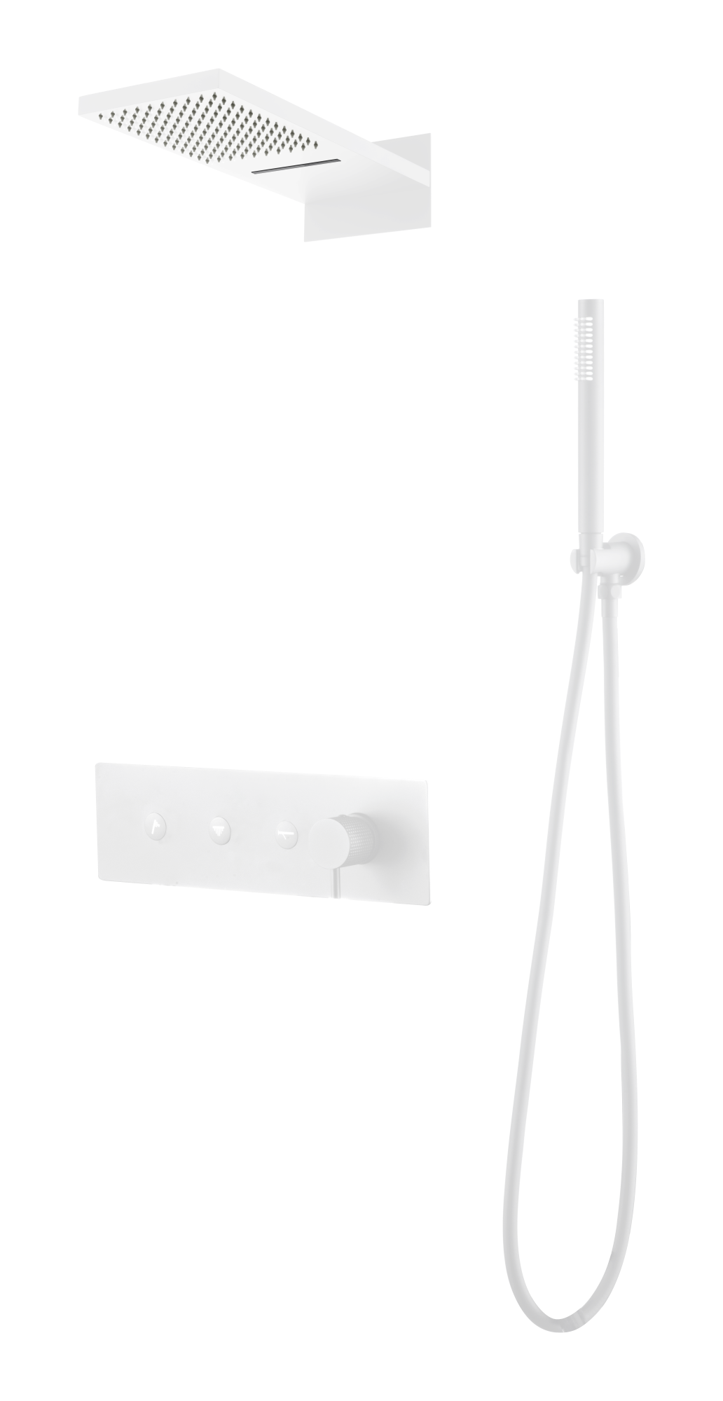 Душевая система скрытого монтажа Boheme Fusion Matt White 130-MW