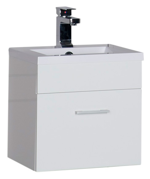 Тумба с раковиной Aquanet Нота 50 белая