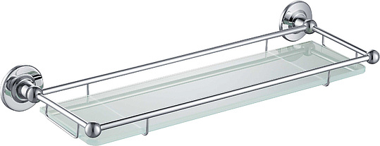 Полка в ванну стеклянная Timo Nelson 150072/00 хром