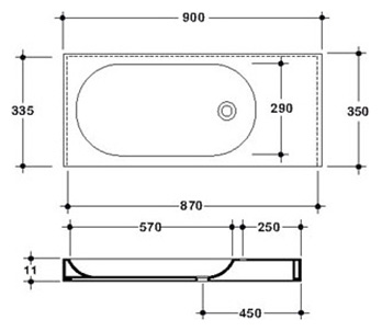 Раковина Disegno Ceramica Ovo 994-DX