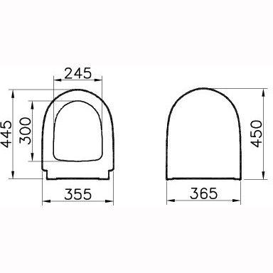 Крышка-сиденье VitrA Sento с микролифтом 86-003-009