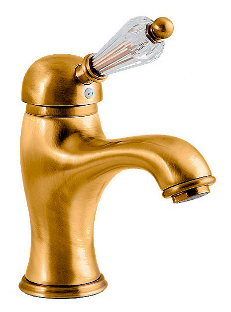 Смеситель Caprigo Adria Swarovski 01-020-oro для раковины