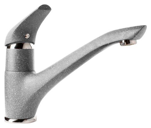 Смеситель GranFest 6124 для кухонной мойки серый