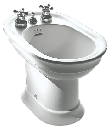 Биде напольное Hatria Dolcevita три отверстия