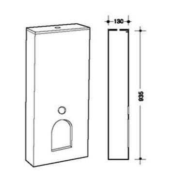 Бачок для унитаза Disegno Ceramica Ovo 974