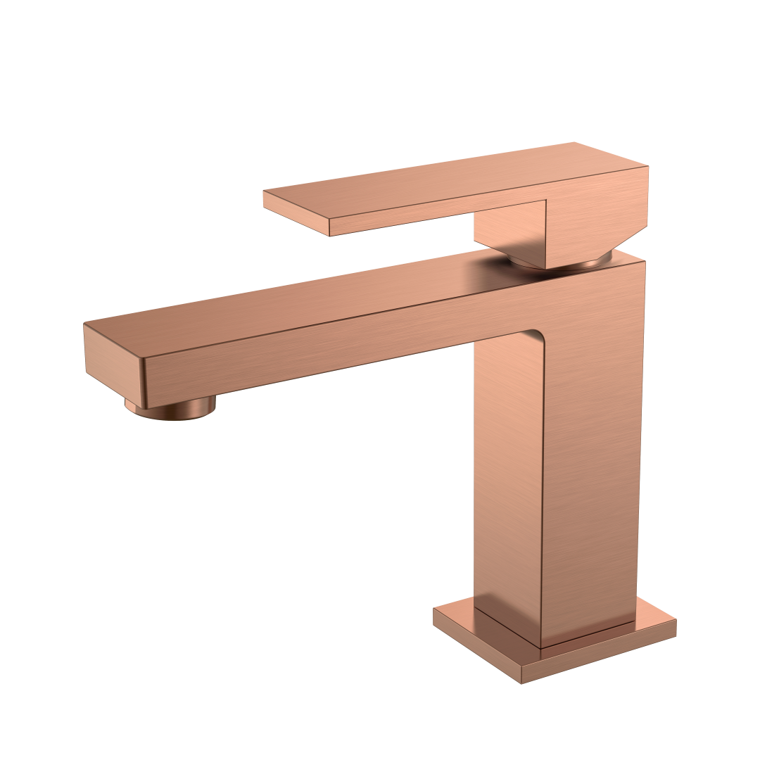 Boheme Cмеситель для умывальника Qubic Copper Brushed 471-CB