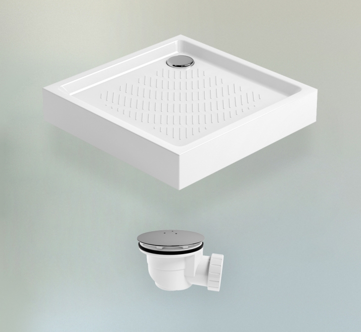 Поддон для душа Lavinia Boho Rock 80x80 3707380S с сифоном