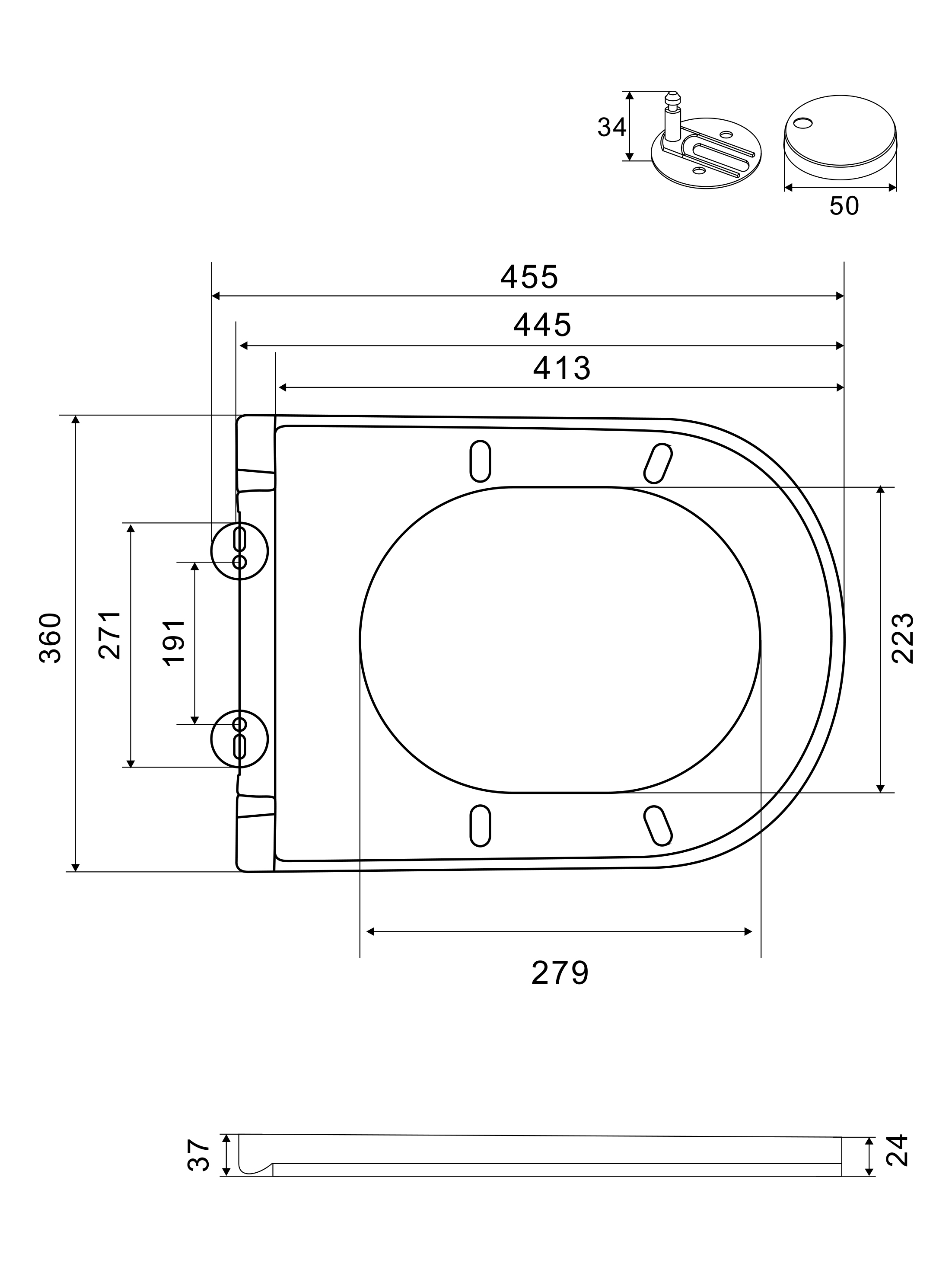 Унитаз подвесной безободковый WONZON & WOGHAND NILE, черный матовый WW-UP2210-MB