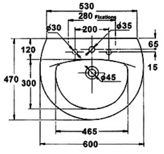 Раковина Jacob Delafon Patio E1998-00