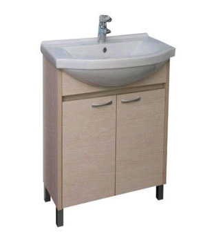 Тумба с раковиной Aquanet Донна 60 светлый дуб