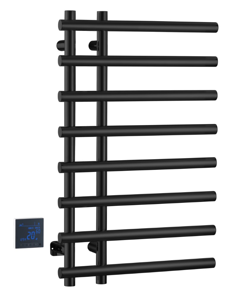 Полотенцесушитель электрический круглый сухой Boheme BLACK 722-B