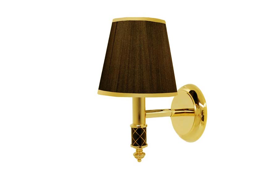 Бра BOHEME MURANO GOLD, черное 766
