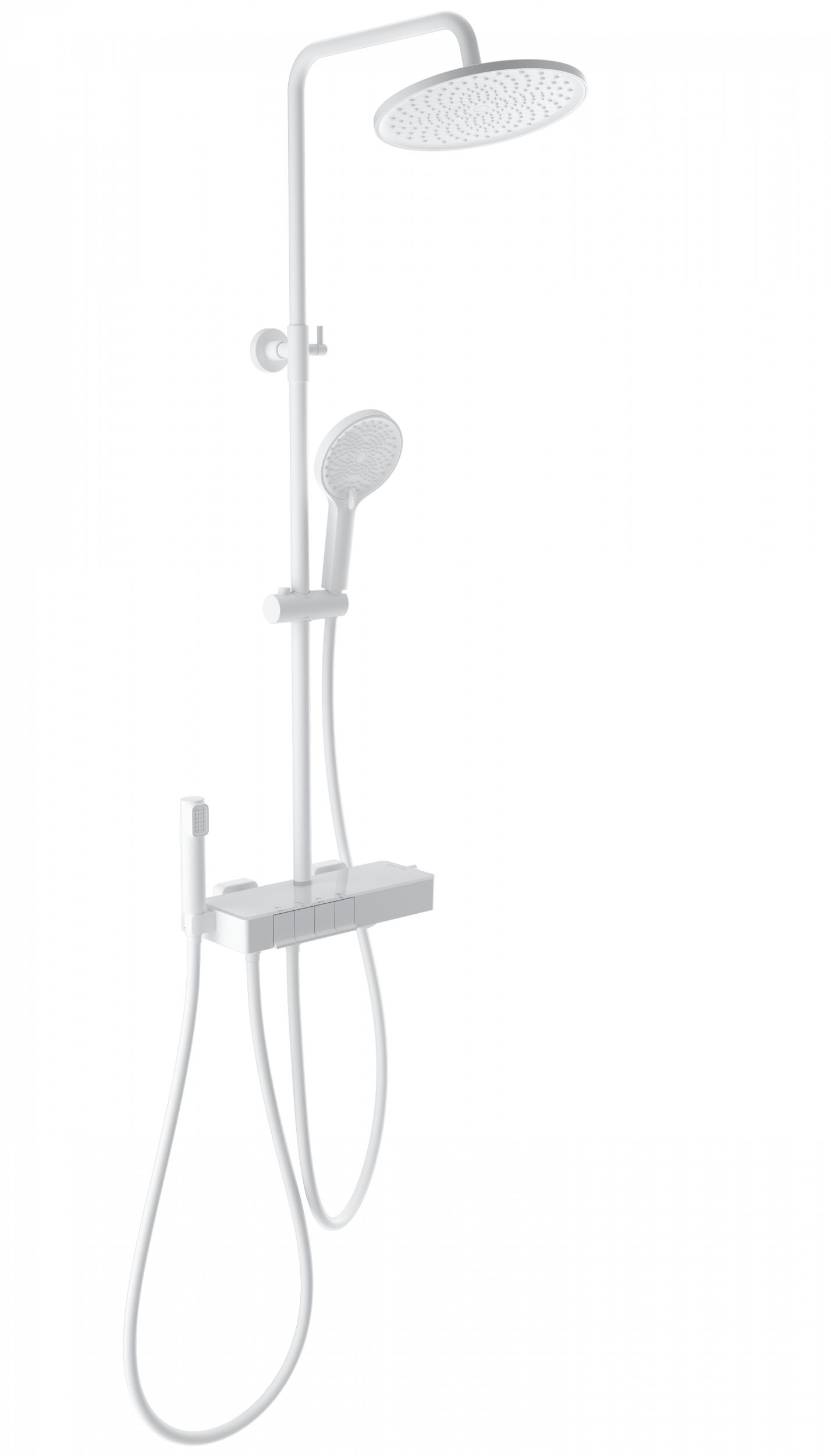 Душевая система с термостатом WONZON & WOGHAND MUSE Forte, Белый матовый WW-B3580-MW