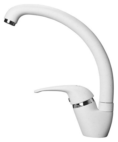 Смеситель GranFest 1024 для кухонной мойки белый